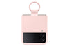 Samsung Galaxy Z Flip 4 Silicone Case with Ring - Protective Cover with Finger Loop