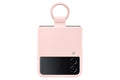 Galaxy Z Flip 4 Silicone Cover with Ring, Protective Phone Case with Finger Loop