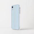 Striped Phone Case Compatible with iPhone XR, Girly Aesthetic Design Soft C