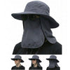 Hat Bucket Hats for Men Women,Outdoor Wide Brim Fishing Hat with Detachable Face