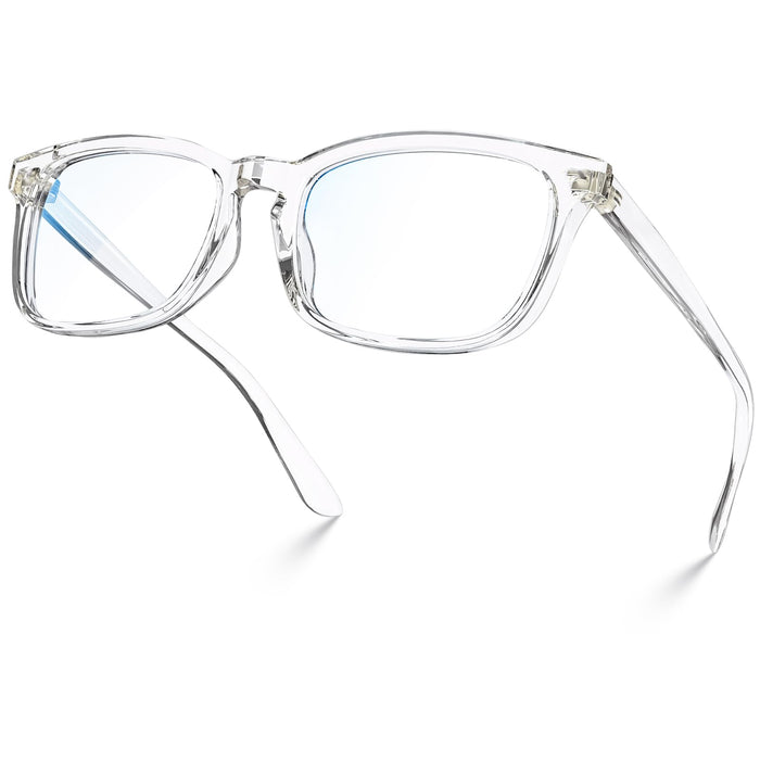 Light Blocking Glasses Square with Anti Computer Glare for Gaming Women and