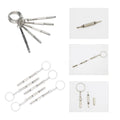 Pack Eyeglass Screwdriver Keychain Mini 3in1 Flat Phillips Hex Portable Glass