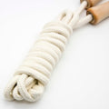 Jump Rope for Kids - Wooden Handle - Adjustable Cotton Braided Fitness Skipping