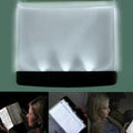 Light for Reading in Bed at Night Clear LED Book Full Page Light Illuminator Pan