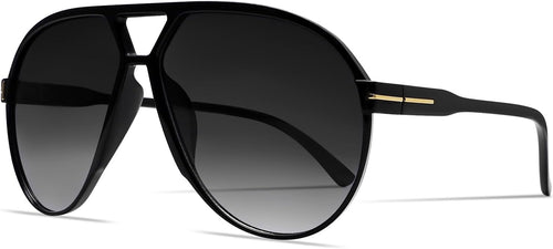 Aviator Sunglasses for Women Men, Retro Classic 70s Vintage Trendy Tan