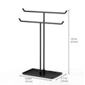Necklace Stand: Black Metal Necklace Organizer for Home Decor