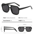 70s Square Aviator Sunglasses Women Men Vintage Rectangle Sunglasses Flat