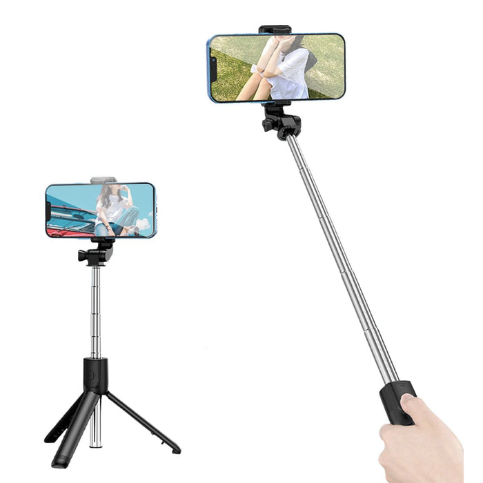 Stick Tripod 28" — Extendable Phone Tripod with 360° Rotation Holder for Travel,