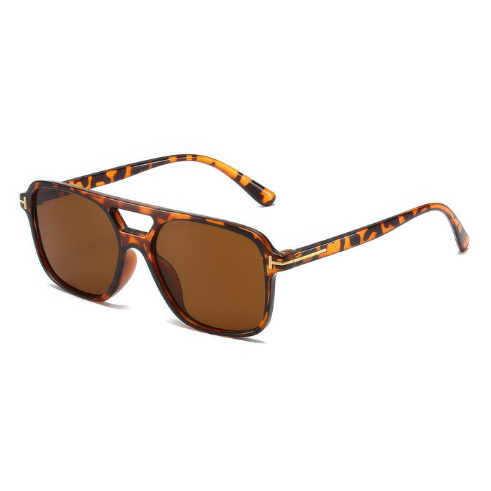 Aviator Sunglasses for Women Men Retro Rectangle Trendy Square Shades Su