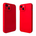 for iPhone 14 Case, Red Silicone TPU Rubber Back Cover Case Compatible for iPhon