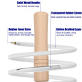 Jump Rope for Kids - Wooden Handle - Adjustable Cotton Braided Fitness Skipping