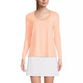 Lands End Womens Power Performance Long Sleeve Scoopneck Tee, XL