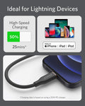 Anker <b>641</b> USB-C to Lightning Cable (Flow, 3 ft Silicone)