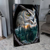 Owl Double Exposure Wall Art