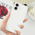 Iphone 17 Case Cute Polka Dot Aesthetic Design Simple Cover 6.3", Thin Slim Anti
