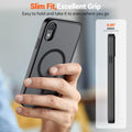 For Iphone Xr Phone Case( Magsafe)(Military Grade Drop Protection) Slim Transluc