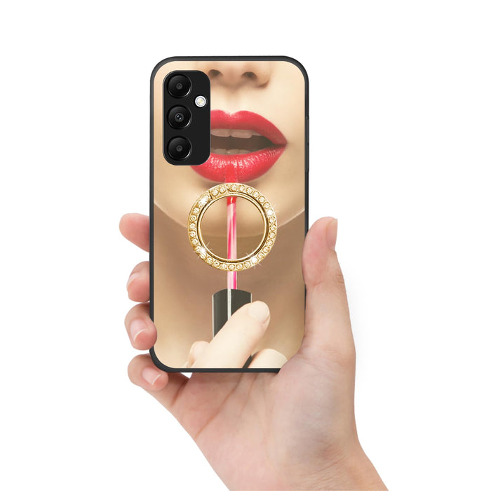 Galaxy A35-5G Case, A35 5G Phone Case for Girls Women Mirror Make up Lux