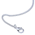 12 Pack Iron DIY Chain Necklaces Lobster Clasp Link Chain Necklaces Silver Plate