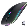 Mouse, Rechargeable, Led, Silent, Ultra-Thin Design (Bluetooth 5.2 And 2.4Ghz Us