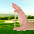 Golf Tees Durable Bamboo Tees 100Pcs 3-1/4" Friendly Biodegradable Material Redu