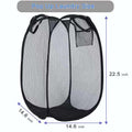 Collapsible Laundry Basket — Pop-Up Mesh Hamper for Bathroom, Dorm, Travel & Cru