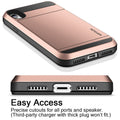 Case for iPhone XR Case Wallet Card Holder Sliding Cover Credit Card Slot ID Poc
