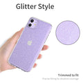 with iPhone 11 Case, Clear Glitter Sparkle Bling Anti-Scratch Shockpr