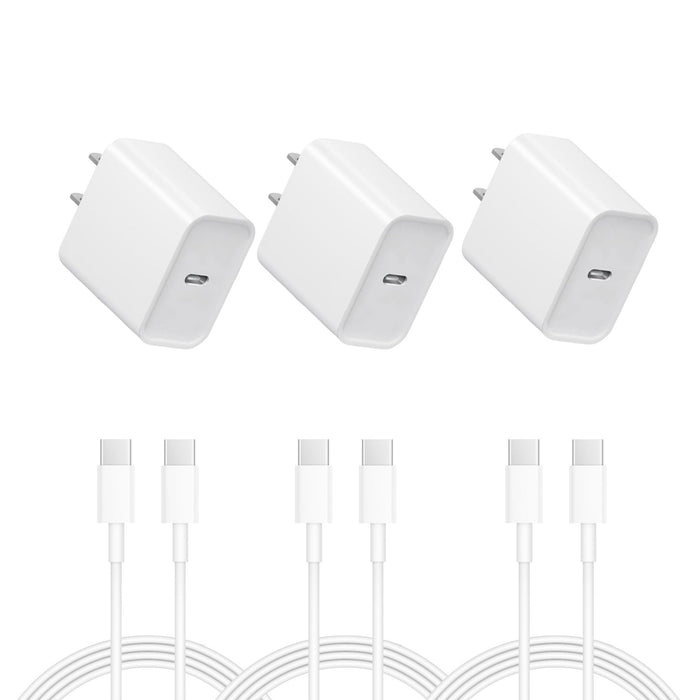16 15 Charger: Fast Charging - Usb C Charger - I Phone 17 16 Charging With 3 Pac