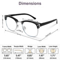 Hinge Blue Light Blocking Glasses Square with Anti Computer Glare for Gam