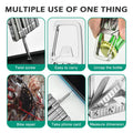 1 Mini Multi Tool, Portable Keychain Multitool Screwdriver Bit, Folding Outdo