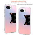 Google Pixel 9a Case 2025, Slim Clear Matte Cute Flowers Floral Design for G