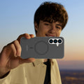 Galaxy S26 Case - Magnetic Matte Shockproof Cover, Translucent Full Body Protect
