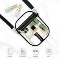 Crossbody Purse Bag, Clear Bag Stadium Approved with Front Pocket for Conc