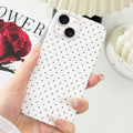 iPhone 14 Case & iPhone 13 Case Cute Polka Dot Aesthetic Design Simple Cover