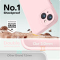 Designed For Iphone 14 Case, Premium Silicone With [Soft Anti-Scratch Microfiber