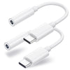USB-C to 3.5mm Headphone Jack Adapter - USB-C to Aux Audio Dongle Cable