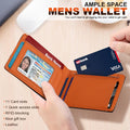 Men's Wallet slim wallet Carbon Fiber Bi-Fold Wallet - RFID Blocking Ultra Thin