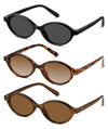 Oval Sunglasses for Women Trendy Vintage 90s Y2K Designer Sun Glasses UV40