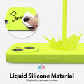 Iphone 15 Phone Case Liquid Silicone, Cute Thin Slim Soft Rubber Gel For Women M