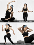 Stretchy Headbands for Women - Wide Ribbed Hair Band with Twist Knotted for Yoga
