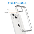 For Iphone 13 Mini 5.4-Inch, Non-Yellowing Shockproof Phone Bumper Cover, Anti-S