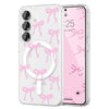 Samsung Galaxy S26 MagSafe Phone Case - Bow Design Magnetic Wireless Charging Cover