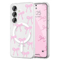 Magnetic for Samsung Galaxy S26 Case, Bow Case Compatible with MagSafe, Wireless