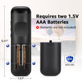 Of 2) Replacement Remote Control For Roku Tv With Soft Protective Silicone Cover