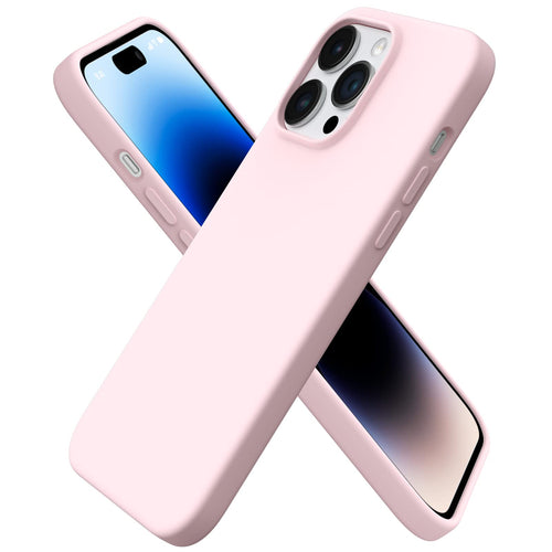 14 Pro Max Case 6.7, Slim Liquid Silicone 3 Layers Full Covered Soft Gel Rubber