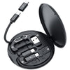 Multi Adapter Cable Kit — 4-in-1 Charging Converter with Card Slot & Phone Holde