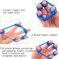 6 Pack Finger Strengthener - 3 Resistance Levels Silicone Exerciser - Hand Grip