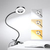 LED Desk Lamp Clip on Light with 3 Color Modes 10 Brightness Ring/Clamp Light 36