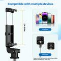 Selfie Stick Tripod, Retractable Selfie Stick Tripod with Wireless Remote Contro