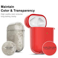Airpods Case Clear, Transparent Silicone Cute Girly Airpods 1St 2Nd Generation C